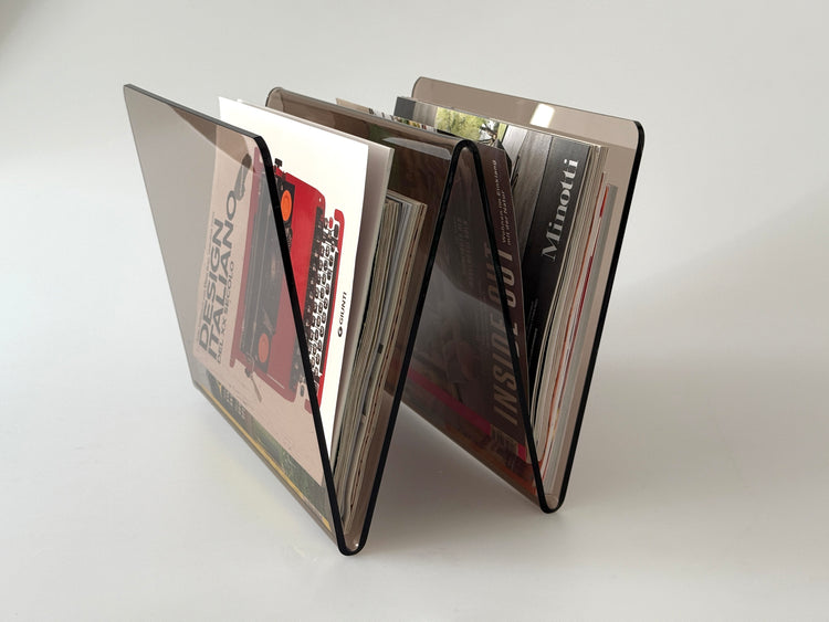 Acryl-/ Plexiglas Zeitungsständer Magazinständer Design 70er