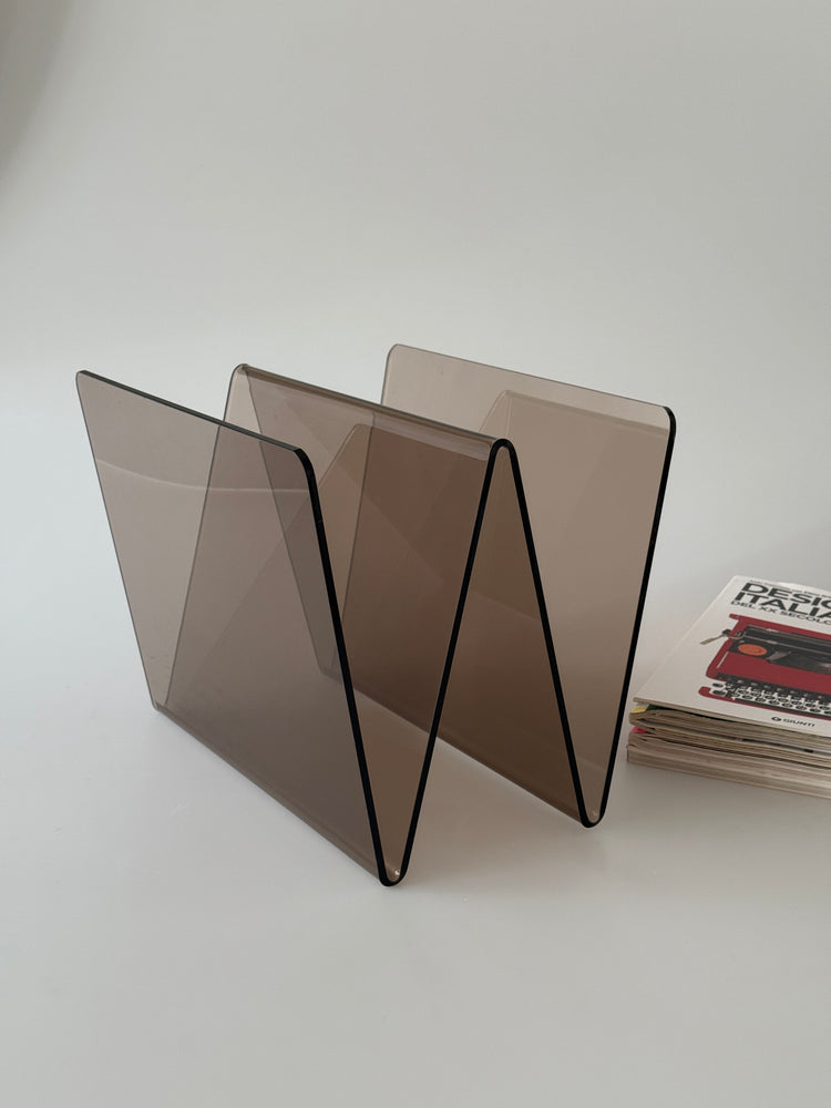 Acryl-/ Plexiglas Zeitungsständer Magazinständer Design 70er