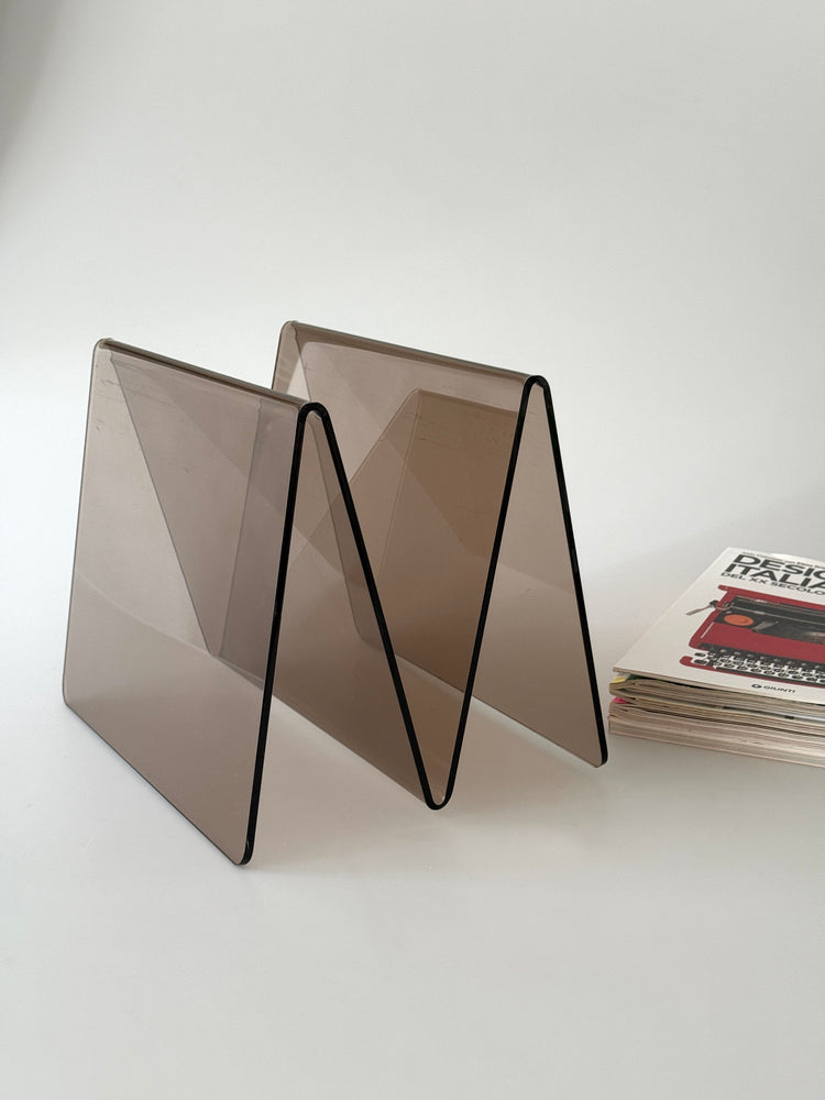 Acryl-/ Plexiglas Zeitungsständer Magazinständer Design 70er