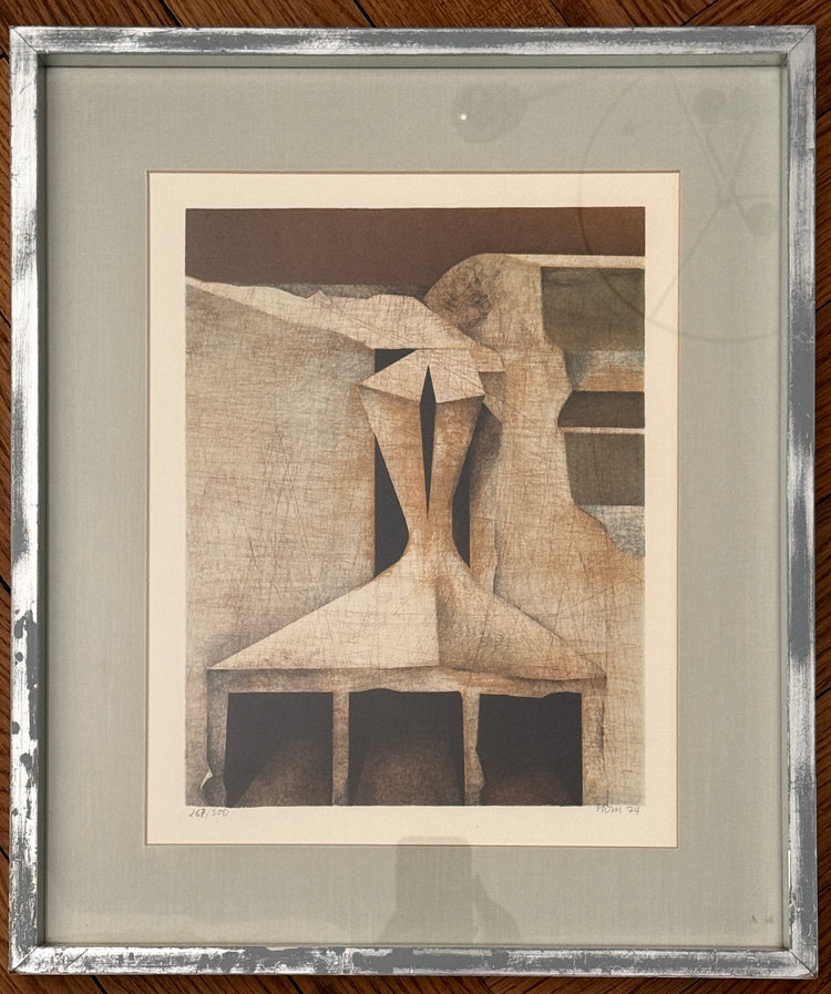 Original Lithografie HOM Müller Erbach