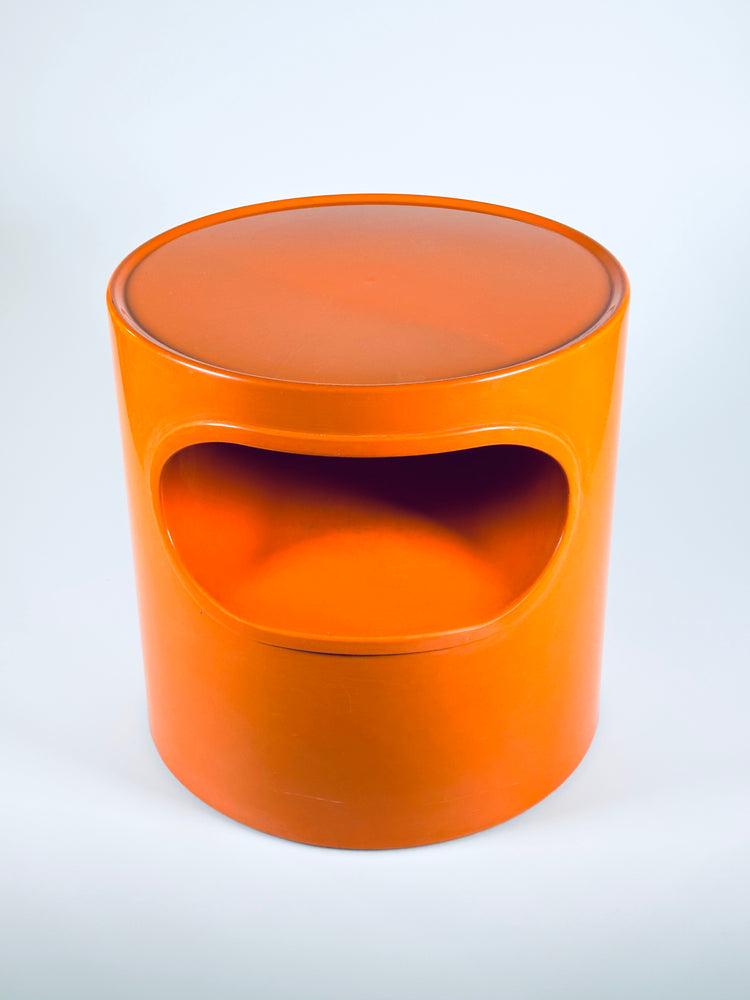 Beistelltisch sidetable Artemide Giano Giano Vano Emma Gismondi 1970er Space Age Pop ArtOrange
