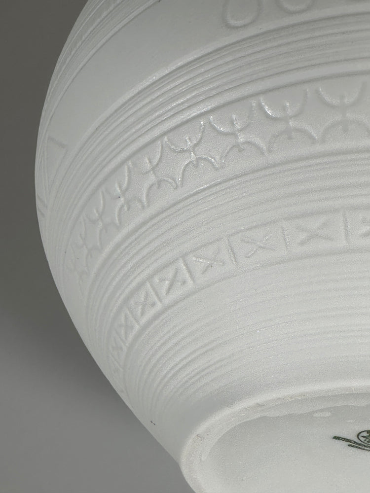 Vase Biskuit Porzellan matt Hans Achtziger für Hutschenreuther SEHR GROß Höhe 32 cm 1960er