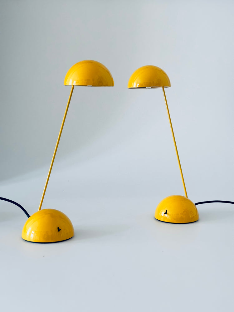 Minikini Lampe Tischleuchte von Barbieri Marianelli für Tronconi 1980er Gelb