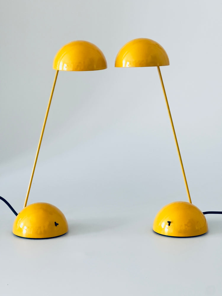 Minikini Lampe Tischleuchte von Barbieri Marianelli für Tronconi 1980er Gelb