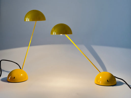 Minikini Lampe Tischleuchte von Barbieri Marianelli für Tronconi 1980er Gelb