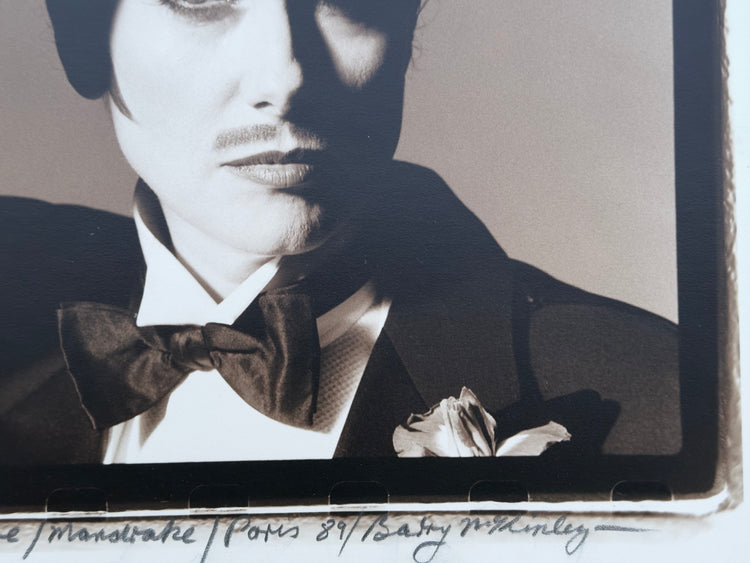 1980er Catherine Deneuve Portrait Fotografie Druck Hut Barry McKinley Modefotografie Sammler