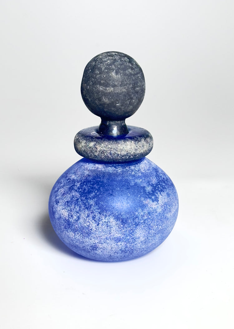 Flakon Moretti Italien 1960er Murano blau Italy vetro murano flacone blu