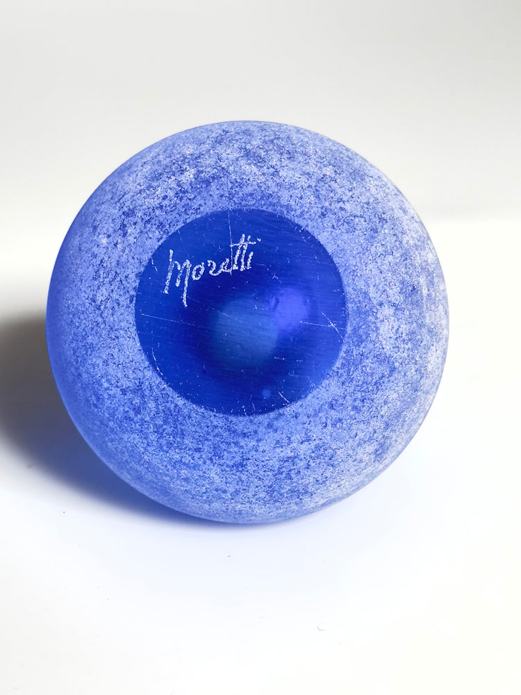 Flakon Moretti Italien 1960er Murano blau Italy vetro murano flacone blu