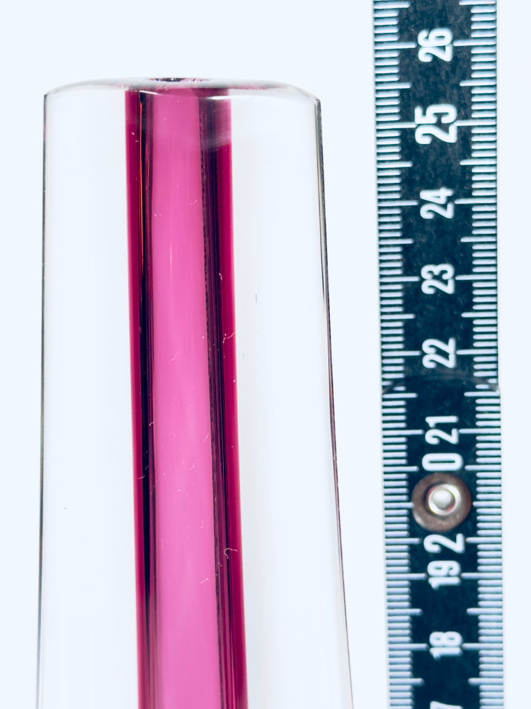 Solifleur Vase Murano Flavio Poli Seguso Überfang Sommerso Italy 1960er