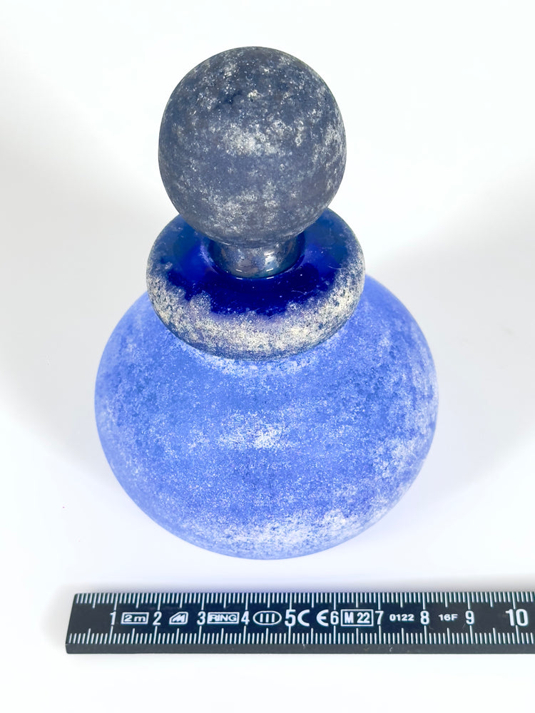 Flakon Moretti Italien 1960er Murano blau Italy vetro murano flacone blu