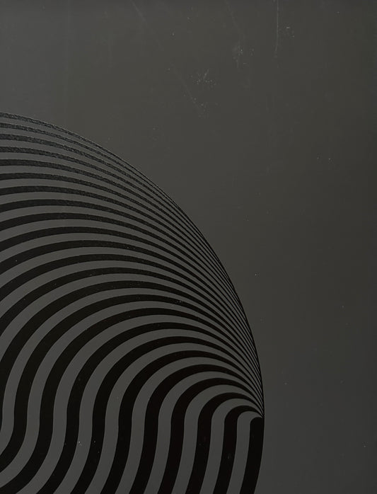 Marina Apollonio Op Art Kinetic Art Print handsigniert 1978