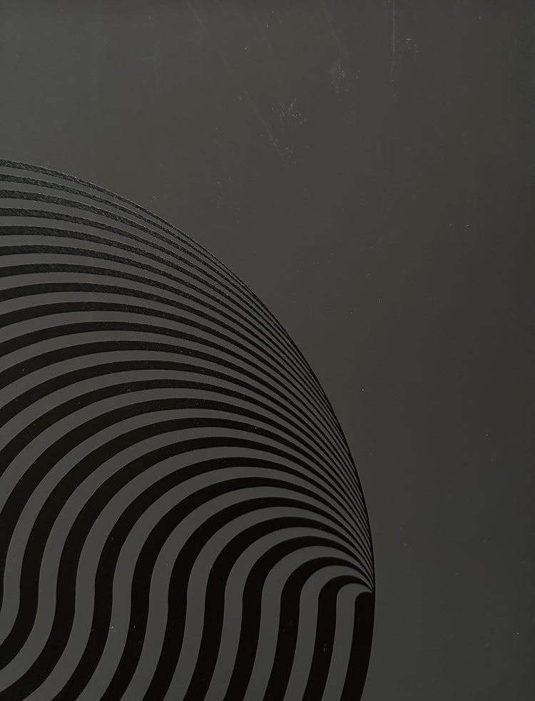 Marina Apollonio Op Art Kinetic Art Print handsigniert 1978