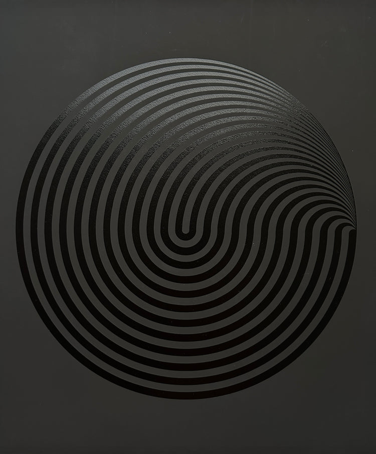 Marina Apollonio Op Art Kinetic Art Print handsigniert 1978