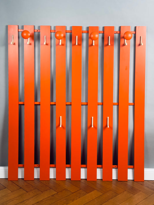 Schönbuch Garderobe orange GROß XL 12 Haken 1960er