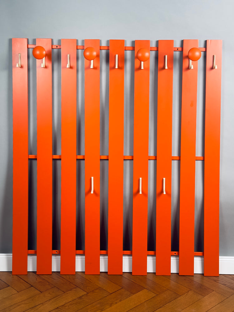 Schönbuch Garderobe orange GROß XL 12 Haken 1960er
