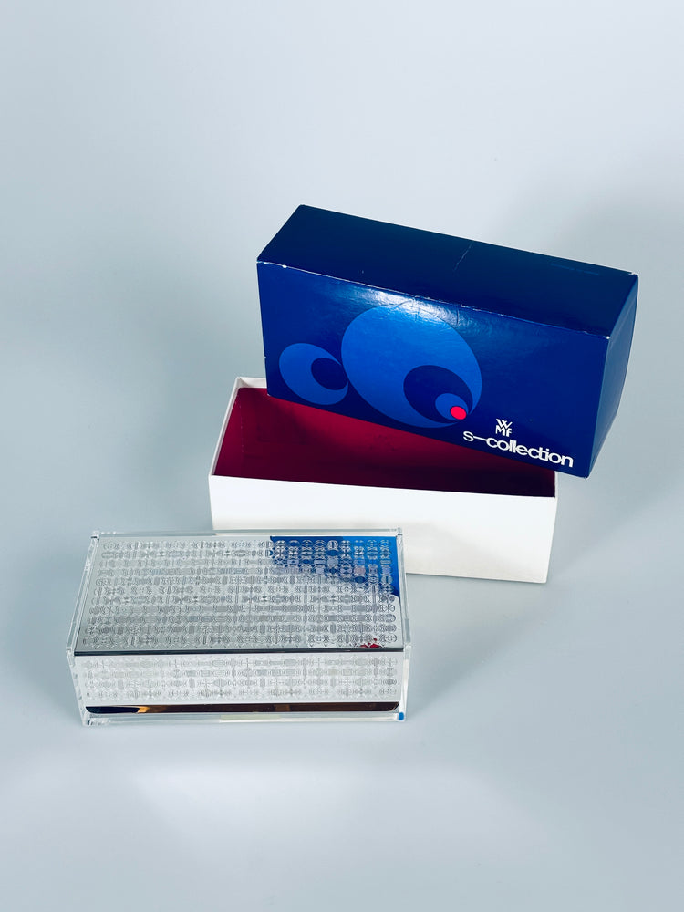 WMF Box Dose Schatulle OVP! S-Collection Schmuckkasten Serviettenbox OVP 1960er