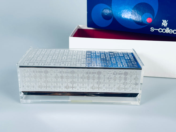 WMF Box Dose Schatulle OVP! S-Collection Schmuckkasten Serviettenbox OVP 1960er
