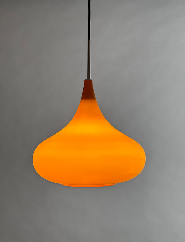 Doria Deckenleuchte Pendelleuchte Lampe Orange 1970er
