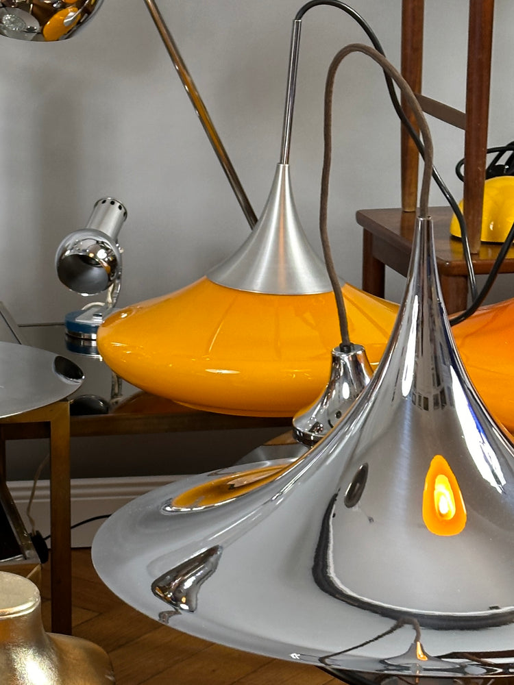 Semi Pendelleuchte von Claus Bonderup & Torsten Thorup für Fog & Mørup Lampe Deckenleuchte1970er