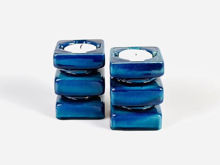 Kerzenständer Kerzenhalter Teelichthalter Cari Zalloni für Steuler Keramik 1970er