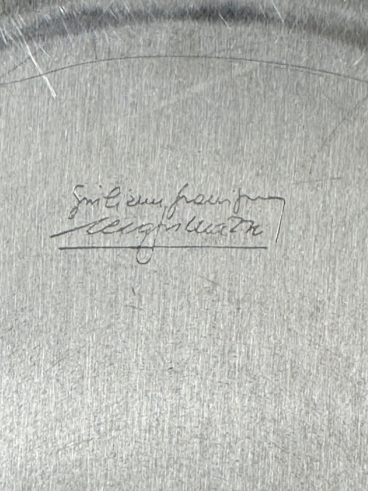 Krupp Milano orso Giuliana Gramigna Sergio Mazza 1960er Tafelaufsatz Centrotavola Obstschale signiert