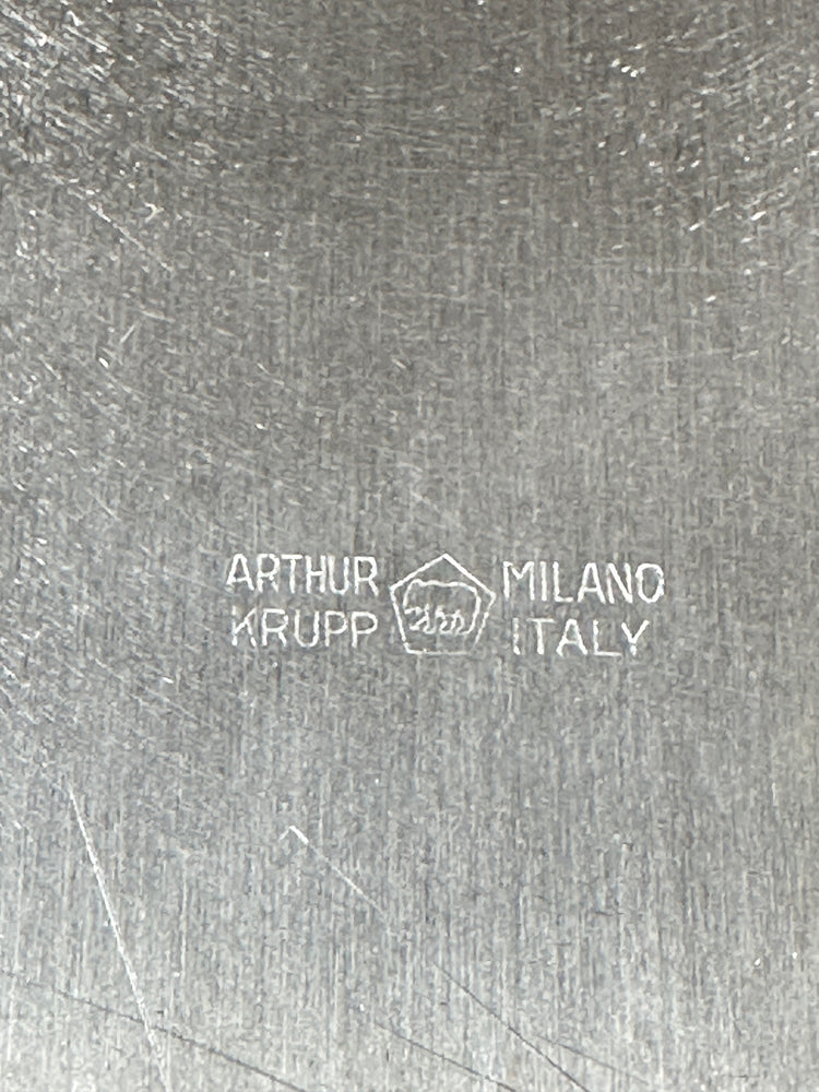 Krupp Milano orso Giuliana Gramigna Sergio Mazza 1960er Tafelaufsatz Centrotavola Obstschale signiert