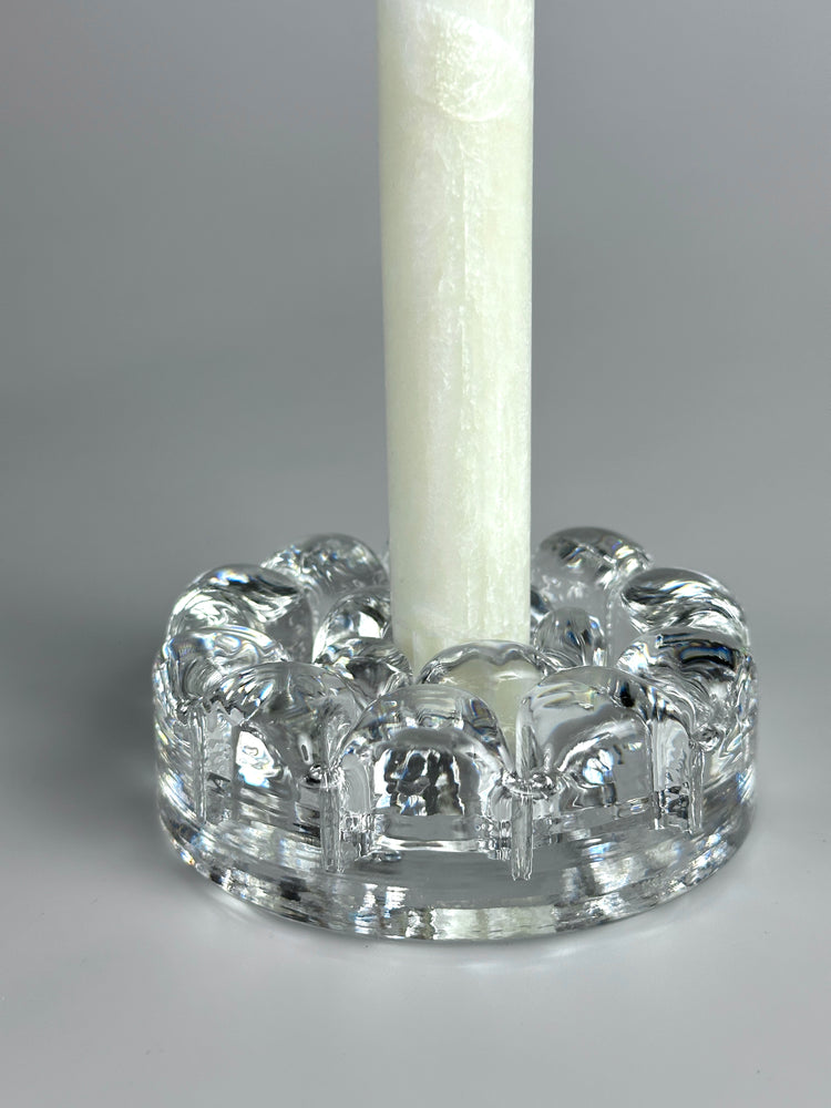 Kerstenständer Rosenthal studio-linie Bubble Glas 1970er schwer Kristallglas