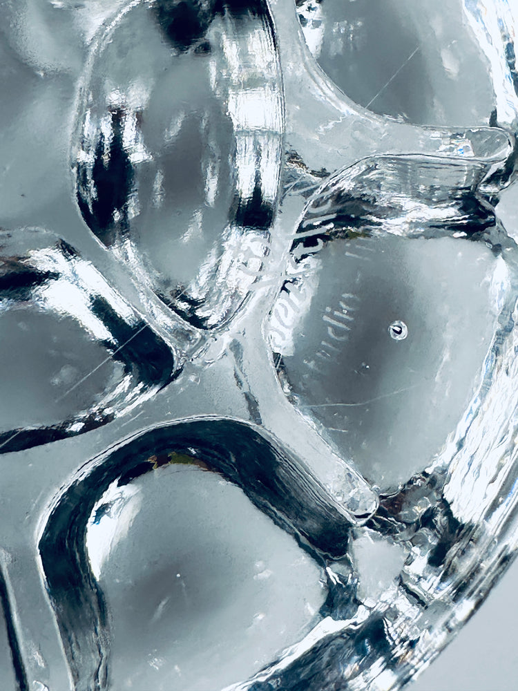 Kerstenständer Rosenthal studio-linie Bubble Glas 1970er schwer Kristallglas