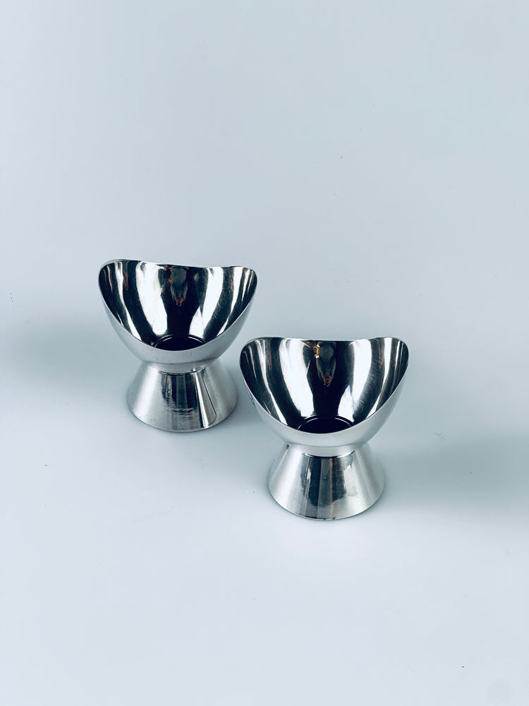 Kerzenständer GAB Sweden Midcentury Modern Design Scandi versilbert Kerzenhalter