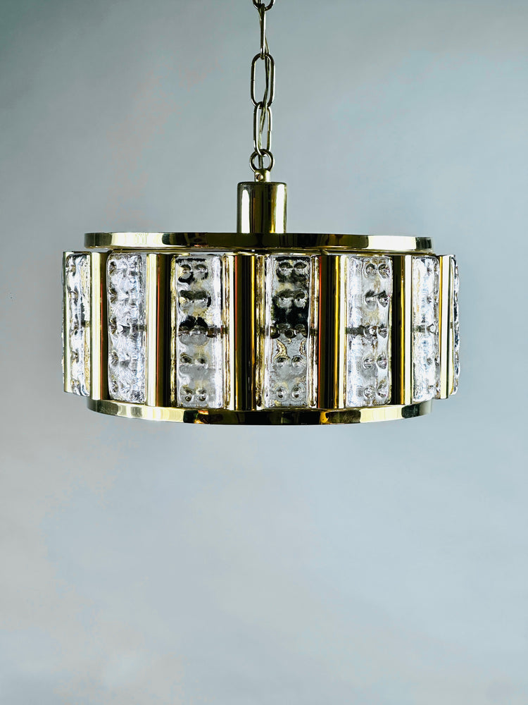 Deckenleuchte Lampe Fagerlund Orrefors Sweden Regency 1960s