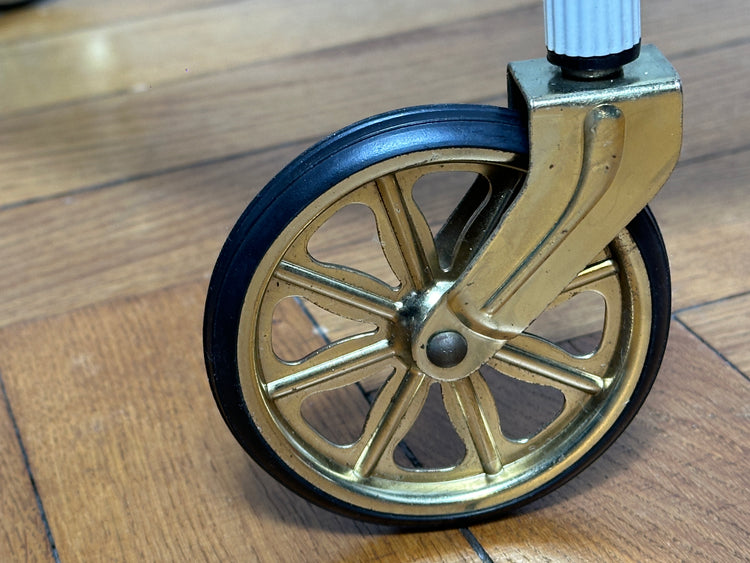 Barwagen Servierwagen side table Messing Glas Frankreich Regency 1950er