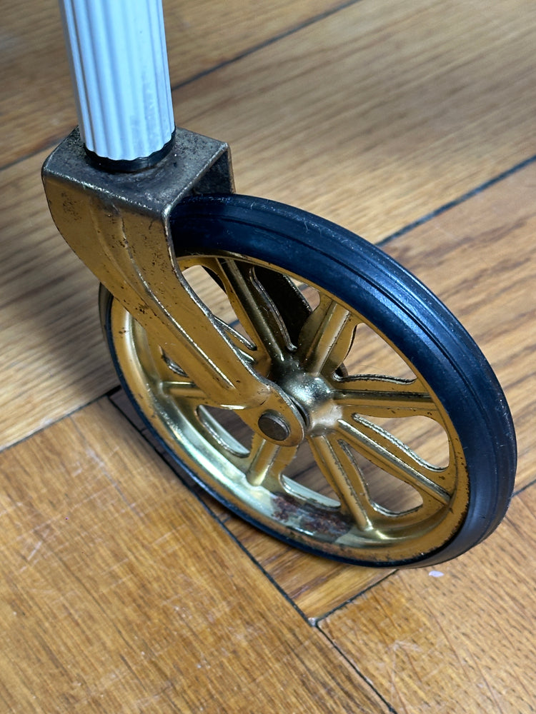 Barwagen Servierwagen side table Messing Glas Frankreich Regency 1950er