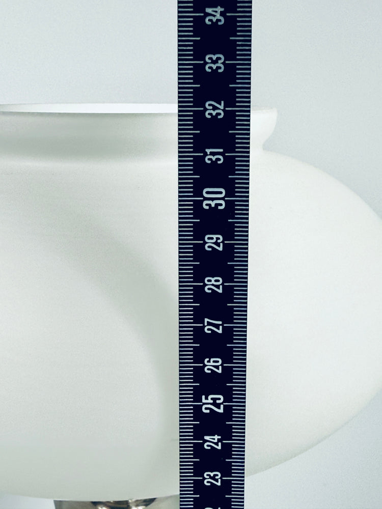 Tischleuchte Lampe Narva Lengefeld DDR Design Opalglas 1970er