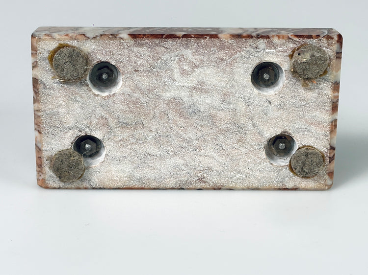 Briefständer Postkartenhalter roter Marmor Art Deco 1940er