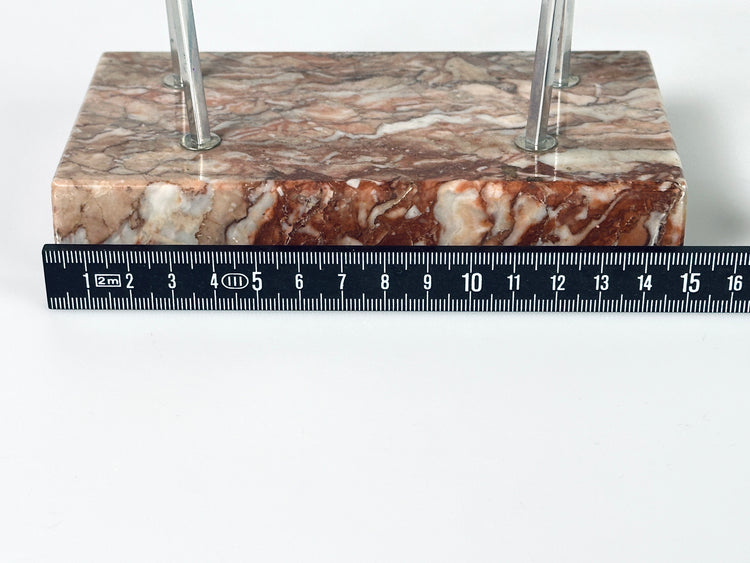 Briefständer Postkartenhalter roter Marmor Art Deco 1940er