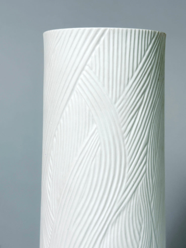 Vase Werner Schreib für Rosenthal Kunst Porzellan Biskuit 31 cm Höhe 1960er