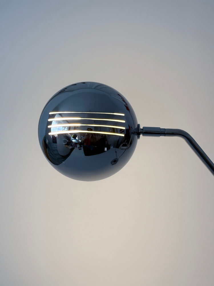 Joe Colombo Tischleuchte aus verchromtem Messing Frankreich 1970er