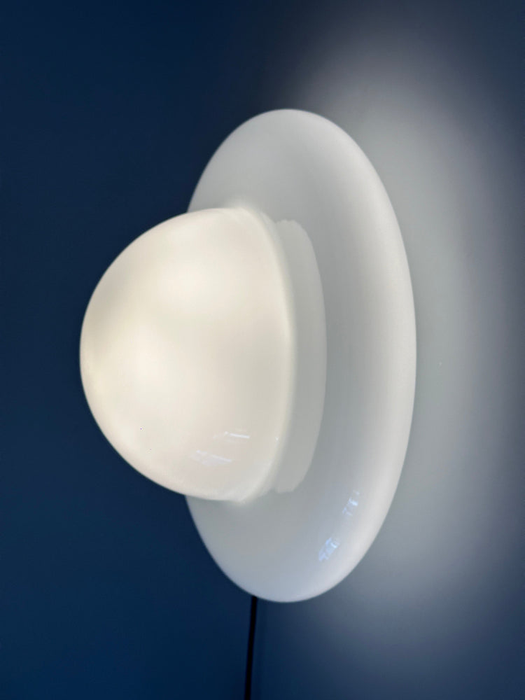 Wandleuchte Lampe Murano Glas Opalglas Italy 1970er