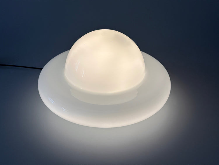 Wandleuchte Lampe Murano Glas Opalglas Italy 1970er