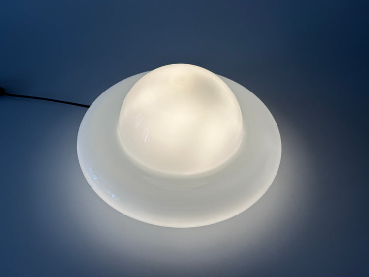 Wandleuchte Lampe Murano Glas Opalglas Italy 1970er