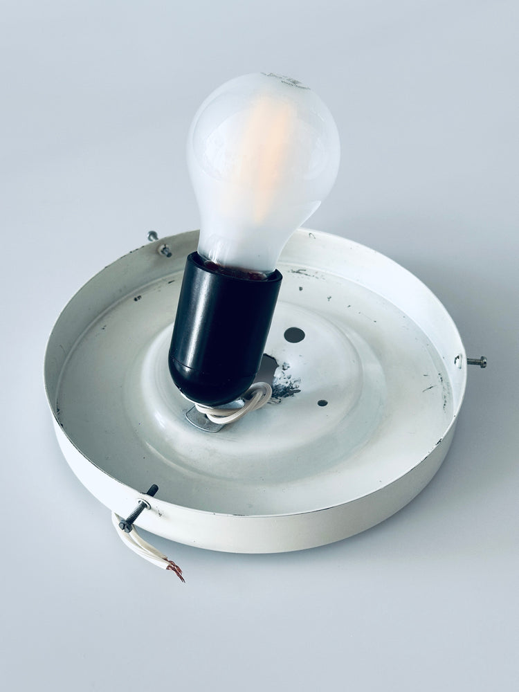 Wandleuchte Lampe Murano Glas Opalglas Italy 1970er