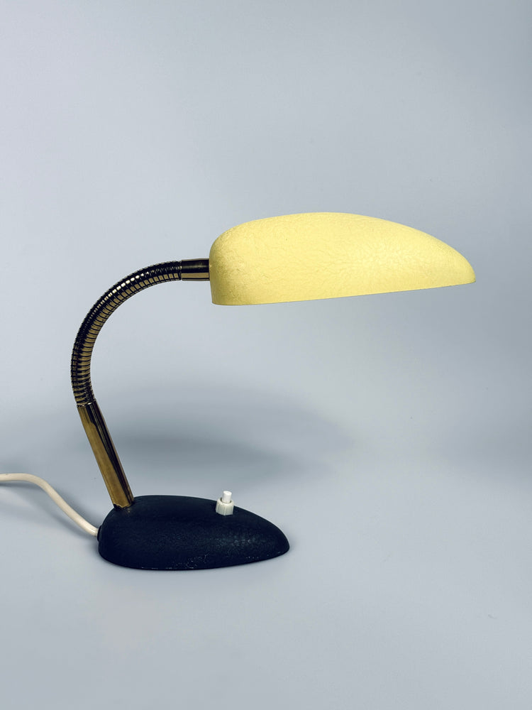 Tischleuchte klein Gebrüder Cosack Schrumpflack Lampe 1950er