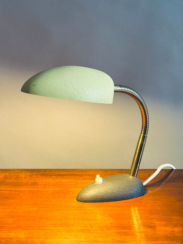 Tischleuchte klein Gebrüder Cosack Schrumpflack Lampe 1950er