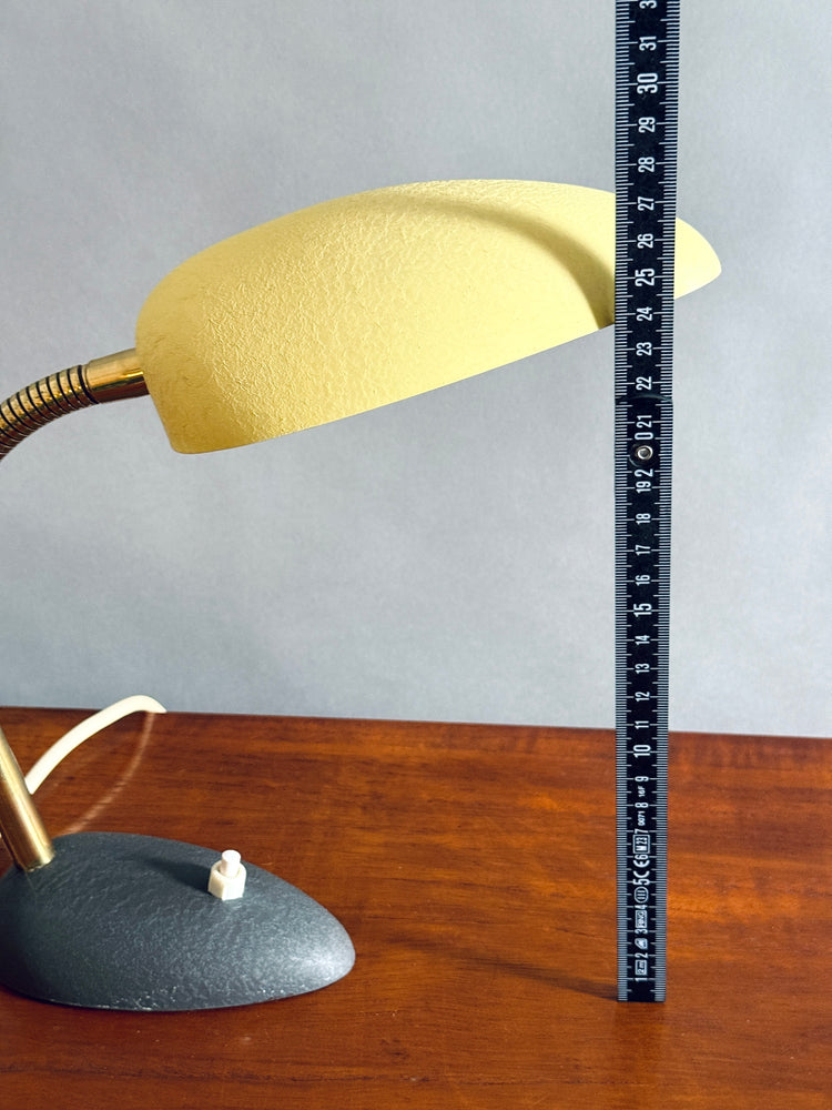 Tischleuchte klein Gebrüder Cosack Schrumpflack Lampe 1950er