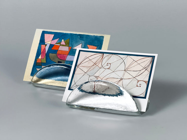 Briefhalter Serviettenhalter Eisglas Finnland Scandi Design 1960er