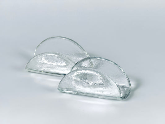 Briefhalter Serviettenhalter Eisglas Finnland Scandi Design 1960er