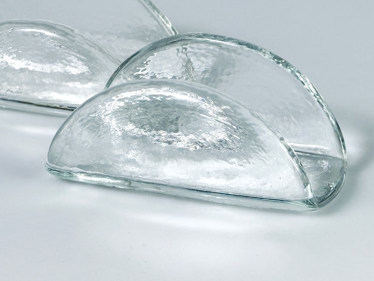 Briefhalter Serviettenhalter Eisglas Finnland Scandi Design 1960er