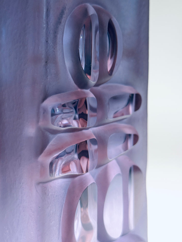 Vase Glas Peill Putzler Kunstglas Tünselmann Spaceage 1960er