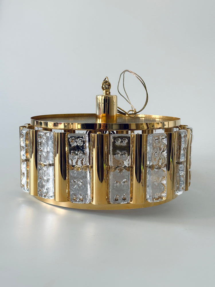 Deckenleuchte Lampe Fagerlund Orrefors Sweden Regency 1960s