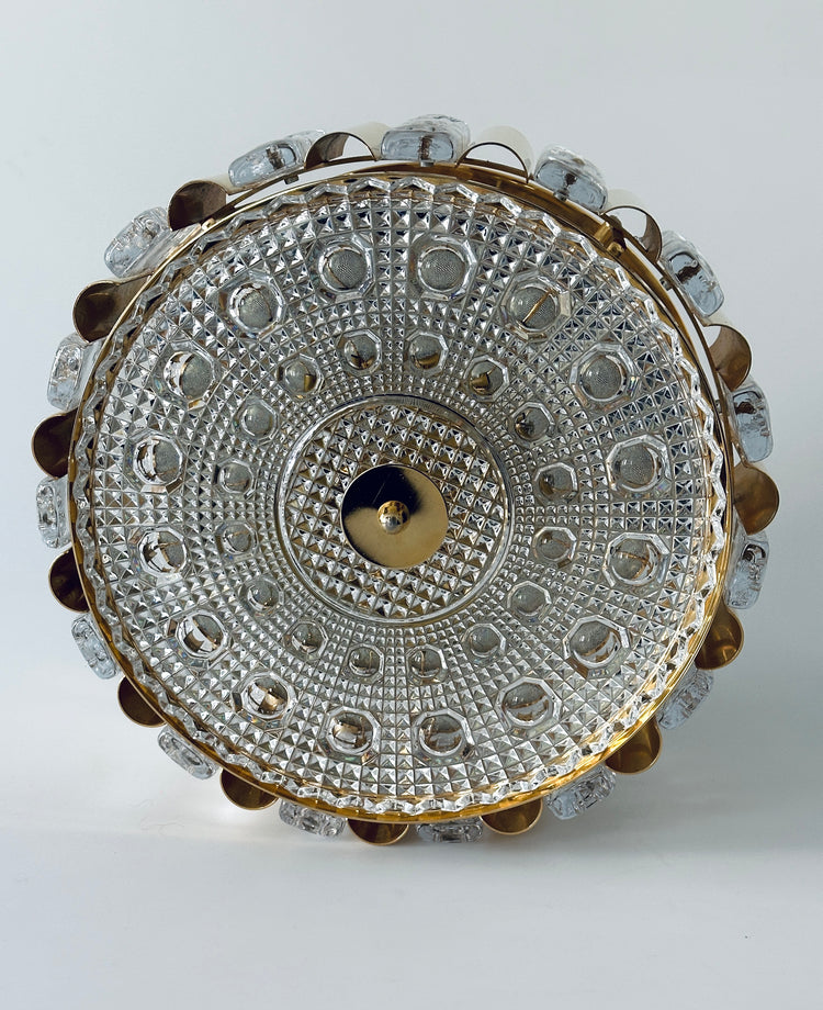 Deckenleuchte Lampe Fagerlund Orrefors Sweden Regency 1960s